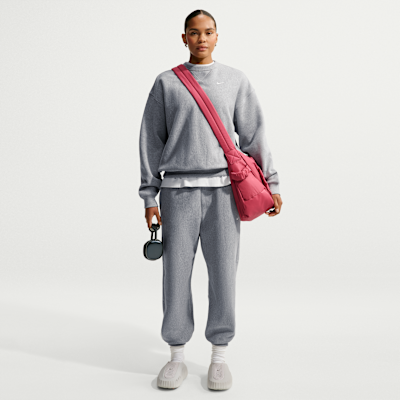 Nike Studio Kalın Fleece Kadın Oversize Crew Üst görsel 4