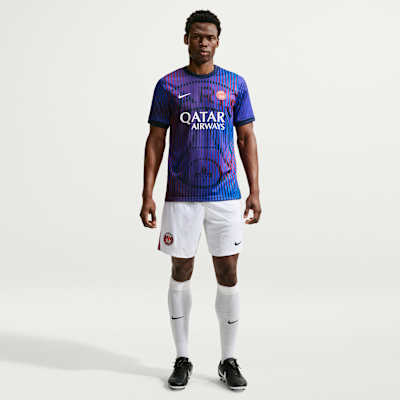 Nike Paris Saint-Germain Deplasman Nike Dri-FIT Maç Öncesi Erkek Futbol Üstü görsel 4