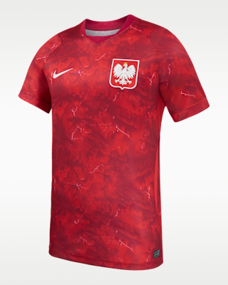 Мужские джерси Poland 2026 Stadium Away Nike Dri-FIT Soccer Jersey