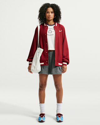 Женские шорты Nike Studio Fleece Lightweight High-Waisted Loose Pleated Shorts