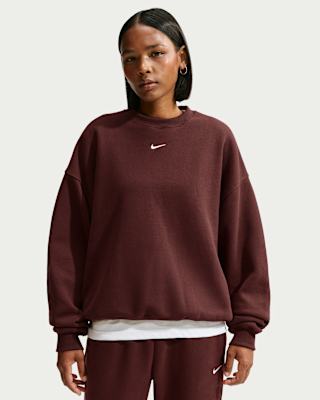 Женский свитшот Nike Studio Fleece Medium Weight Oversized Crew-Neck