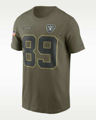 Мужская футболка Brock Bowers Las Vegas Raiders Salute To Service Men’s Nike NFL