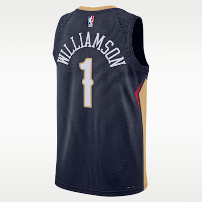 Nike New Orleans Pelicans Icon Edition Nike Dri-FIT NBA Swingman Erkek Forması görsel 2