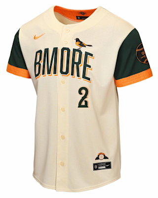 Детские джерси Gunnar Henderson Baltimore Orioles City Connect Big Kid's Nike MLB Stadium Jersey