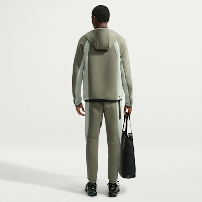 Nike Tech Renk Bloklu Tam Boy Fermuarlı Fleece Windrunner Erkek Ceketi görsel 5