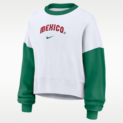 Mexico National Baseball Team 2026 World Baseball Classic Women's Nike Pullover Crew