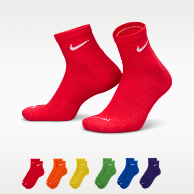 Calcetines al tobillo de entrenamiento Nike Everyday Plus Cushioned (6 pares)