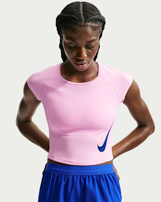Женская кепка Nike Tempo Swoosh Dri-FIT Cap-Sleeve Top для бега
