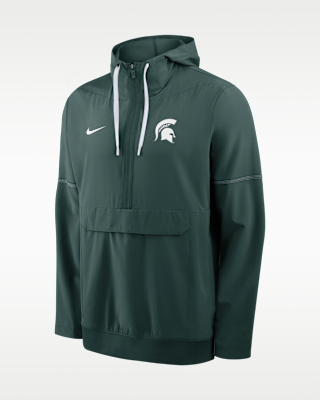 Мужская куртка Michigan State Sideline Anorak Nike College 1/2-Zip Hooded