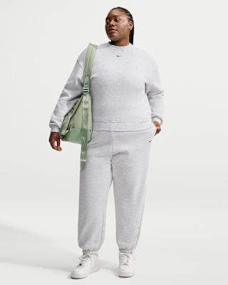 Женские Nike Studio Fleece Medium Weight Oversized High-Rise Cuffed Pants