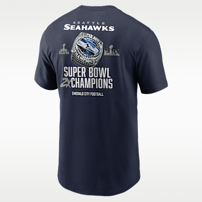 Seattle Seahawks Super Bowl LX Champions Downtown Ring Club Men's Nike NFL T-Shirt