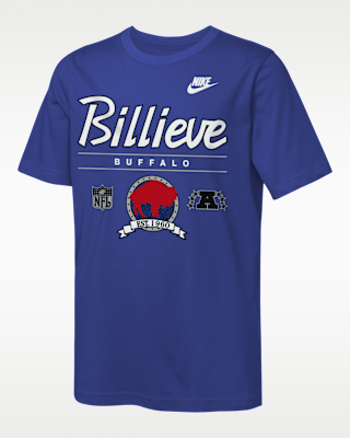 Детская футболка Buffalo Bills Rewind Hometown Slub Big Kids' Nike Dri-FIT NFL