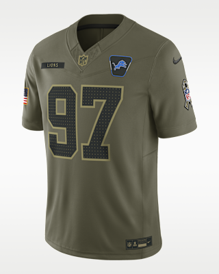 Мужские джерси Aidan Hutchinson Detroit Lions Salute to Service Nike Dri-FIT NFL Limited Jersey