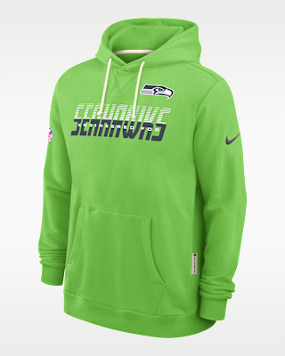 Мужское худи Seattle Seahawks Sideline Standard Issue Nike Dri-FIT NFL Pullover Hoodie