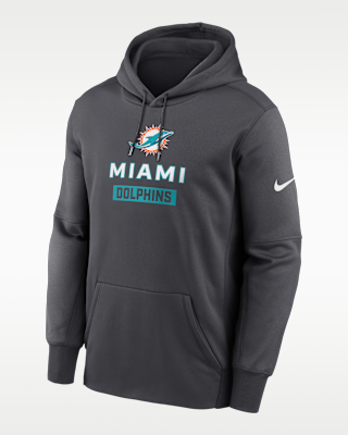 Мужское худи Miami Dolphins Toss Sweep Men’s Nike Therma NFL Pullover Hoodie