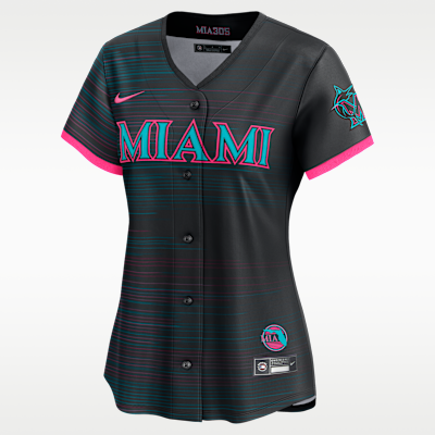 Jersey Nike Dri-FIT ADV de la MLB Limited para mujer Miami Marlins City Connect