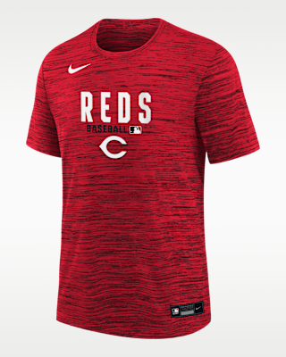 Детская футболка Cincinnati Reds Authentic Collection Velocity Big Kids' Nike Dri-FIT MLB