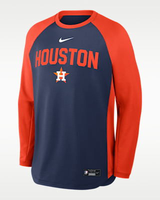 Мужские  Houston Astros Authentic Collection Nike Dri-FIT Pullover Crew