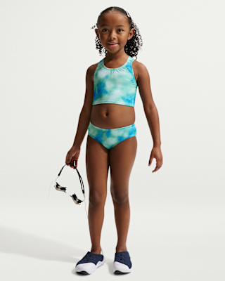 Детские  Nike Swim Little Kid's (Girls') Long Sleeve Hydroguard + Midkini Set