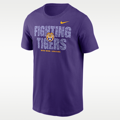 Playera universitaria Nike para hombre LSU Campus Local