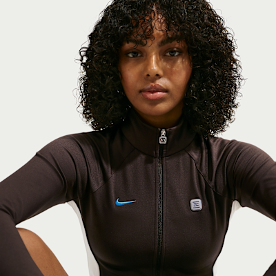 Nike Sportswear Tam Boy Fermuarlı Uzun Kollu Kadın Üstü görsel 3