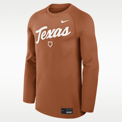 Texas Dugout Game Time Men's Nike Dri-FIT College Long-Sleeve T-Shirt