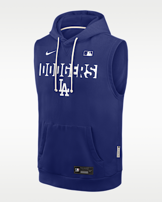 Мужское худи Los Angeles Dodgers Authentic Collection Standard Issue Nike Dri-FIT MLB Sleeveless Pullover Hoodie