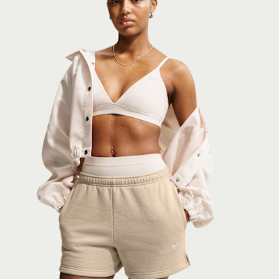 Nike Studio Fleece Orta Kalınlıkta Normal Belli Kadın Şortu görsel 4