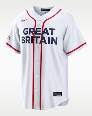 Мужские джерси Great Britain National Baseball Team 2026 World Baseball Classic Nike Stadium Jersey