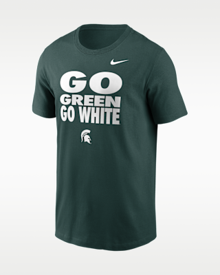 Мужская футболка Michigan State Sideline Slogan Nike Dri-FIT College Long-Sleeve