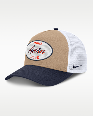 Мужские  Houston Astros Rise Nike MLB A-Frame Trucker Adjustable Hat