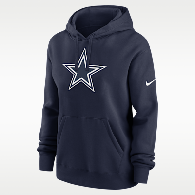 Sudadera con gorro de cierre completo Nike de la NFL para mujer Dallas Cowboys Club
