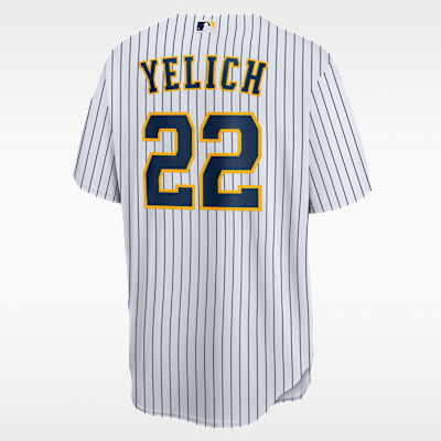 MLB Milwaukee Brewers (Christian Yelich) Men's Replica Baseball Jersey