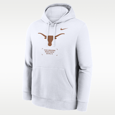 Sudadera con gorro sin cierre universitaria Nike para hombre Texas Club Basketball 2-Hit
