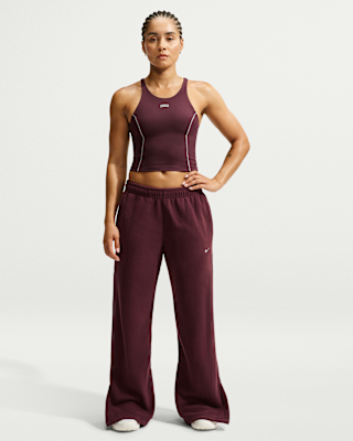 Женские  Nike One Therma-FIT Mid-Rise Wide-Leg Pants