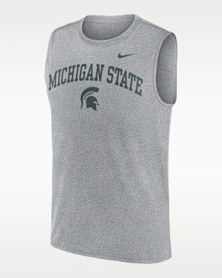 Мужские  Michigan State Primetime Arch Legend Nike Dri-FIT College Muscle Tank Top