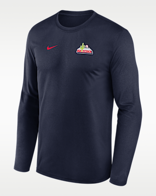 Мужская футболка Arizona Sideline Legend Small Logo Nike Dri-FIT College Long-Sleeve