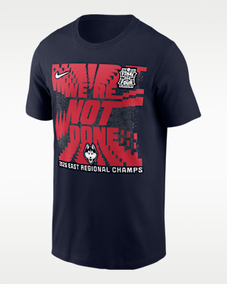 Мужская футболка Uconn Huskies 2026 "We're Not Done" Nike College Basketball для баскетбола