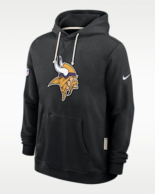 Мужское худи Minnesota Vikings Initial Home Sideline Nike Dri-FIT NFL Pullover Hoodie