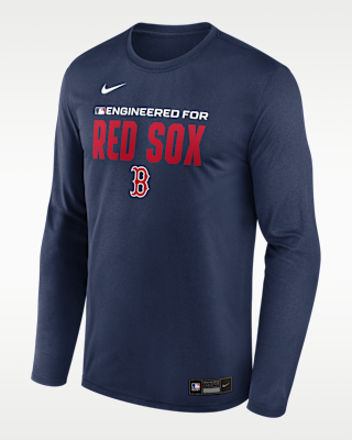 Мужская футболка Boston Red Sox Authentic Collection Team Issue Nike Dri-FIT MLB Long-Sleeve