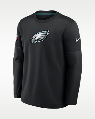 Мужская футболка Philadelphia Eagles Sideline Coaches Nike Therma-FIT NFL Long-Sleeve