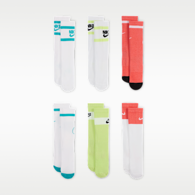 Nike Everyday Kids' Cushioned Crew Socks (6 Pairs)
