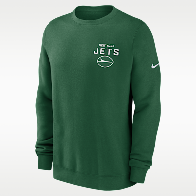 New York Jets Draw Block Club Men's Nike NFL Pullover Crew