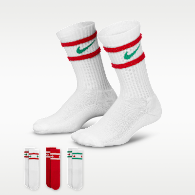 Calcetas para niños talla pequeña Striped Feather Nike (3 pares)