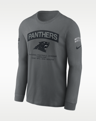 Мужская футболка Carolina Panthers Salute to Service Nike NFL Long-Sleeve