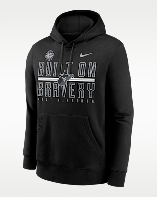 Мужское худи West Virginia Built on Bravery Club Nike College Pullover Hoodie