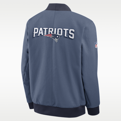 New England Patriots Rivalries Collection Sideline Men's Nike NFL Full-Zip Bomber Jacket