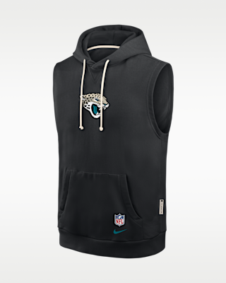 Мужское худи Jacksonville Jaguars Rivalries Collection Sideline Nike Dri-FIT NFL Sleeveless Pullover Hoodie