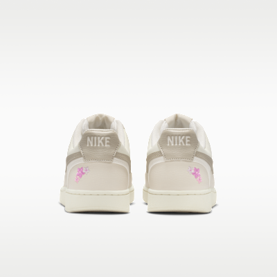 Nike Court Vision Low SE "Stitched Floral" Kadın Ayakkabısı görsel 6