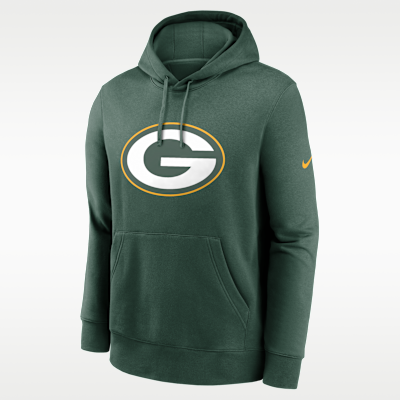 Sudadera con gorro sin cierre Nike de la NFL para hombre Green Bay Packers